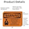 Signmission Carbon Dioxide Gas Discharge With Symbol OSHA Warning Sign, Vinyl Decal, 7in W x 5in L, 2PK OS-2PACK-WS-D-57-L-11997 - alternate 2